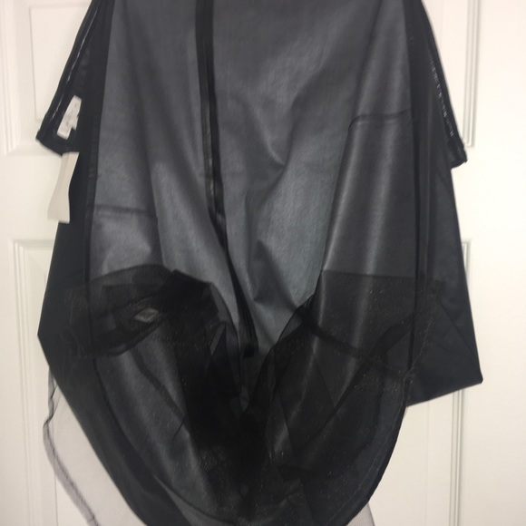 Strapless Black Faux leather dress - Picture 7 of 8